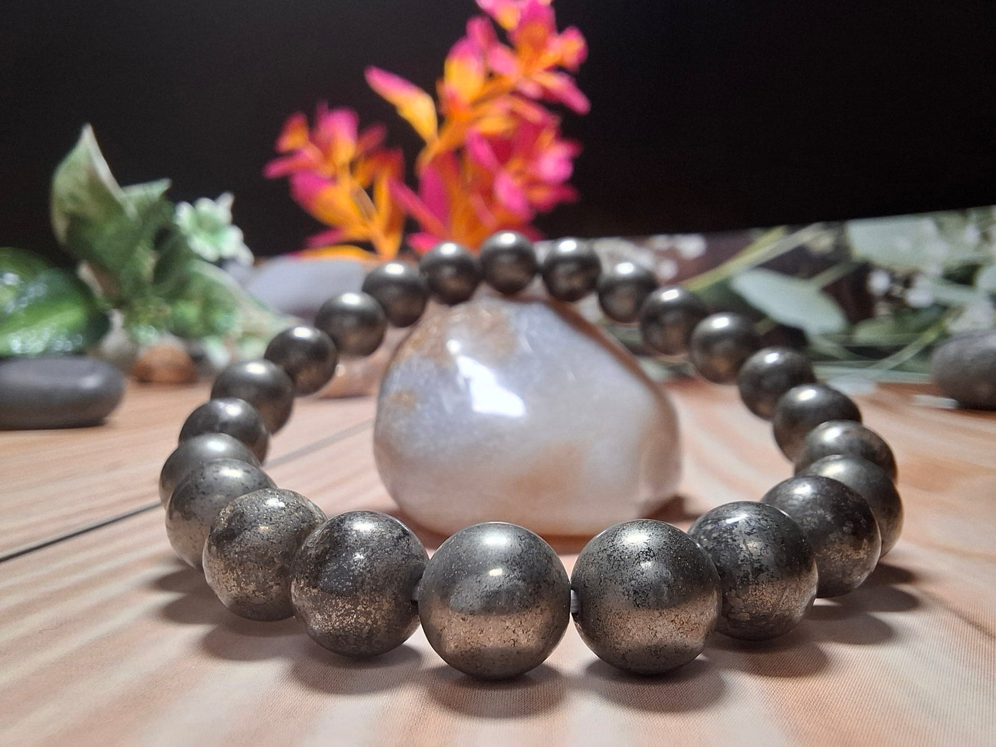 Pyrite Bracelet – Wealth, Luck & Protection Crystal Bracelet
