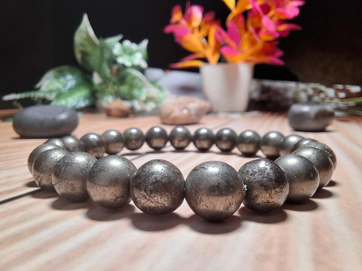 Pyrite Bracelet – Wealth, Luck & Protection Crystal Bracelet