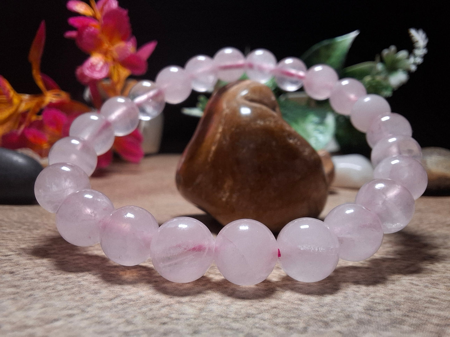 Rose Quartz Love & Relationship Bracelet | Attraction, Healing & Heart Connection