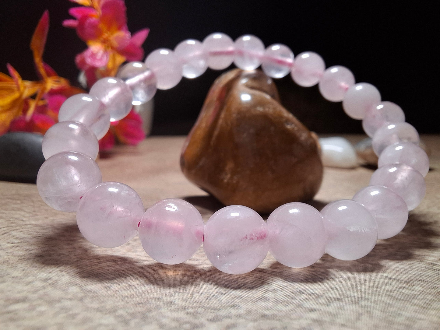 Rose Quartz Love & Relationship Bracelet | Attraction, Healing & Heart Connection