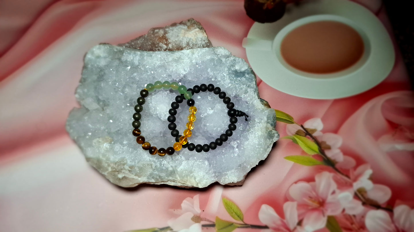 Money Magnet Bracelet + Karungali Mala Bracelet Combo | Attract Wealth, Prosperity & Positive Energy