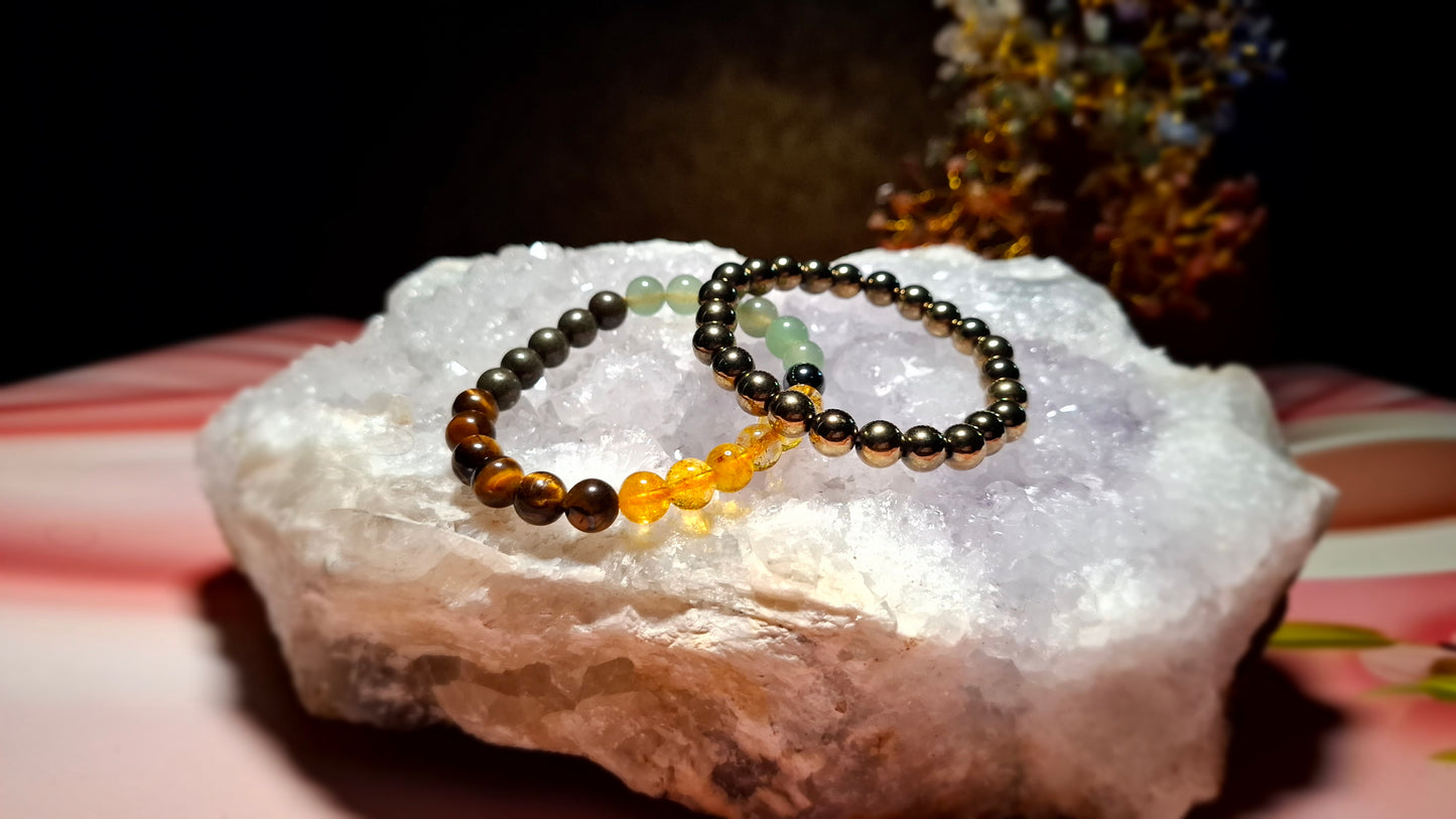 Money Magnet Bracelet + Golden Pyrite Bracelet – BUY 1 GET 1 Combo Offer
