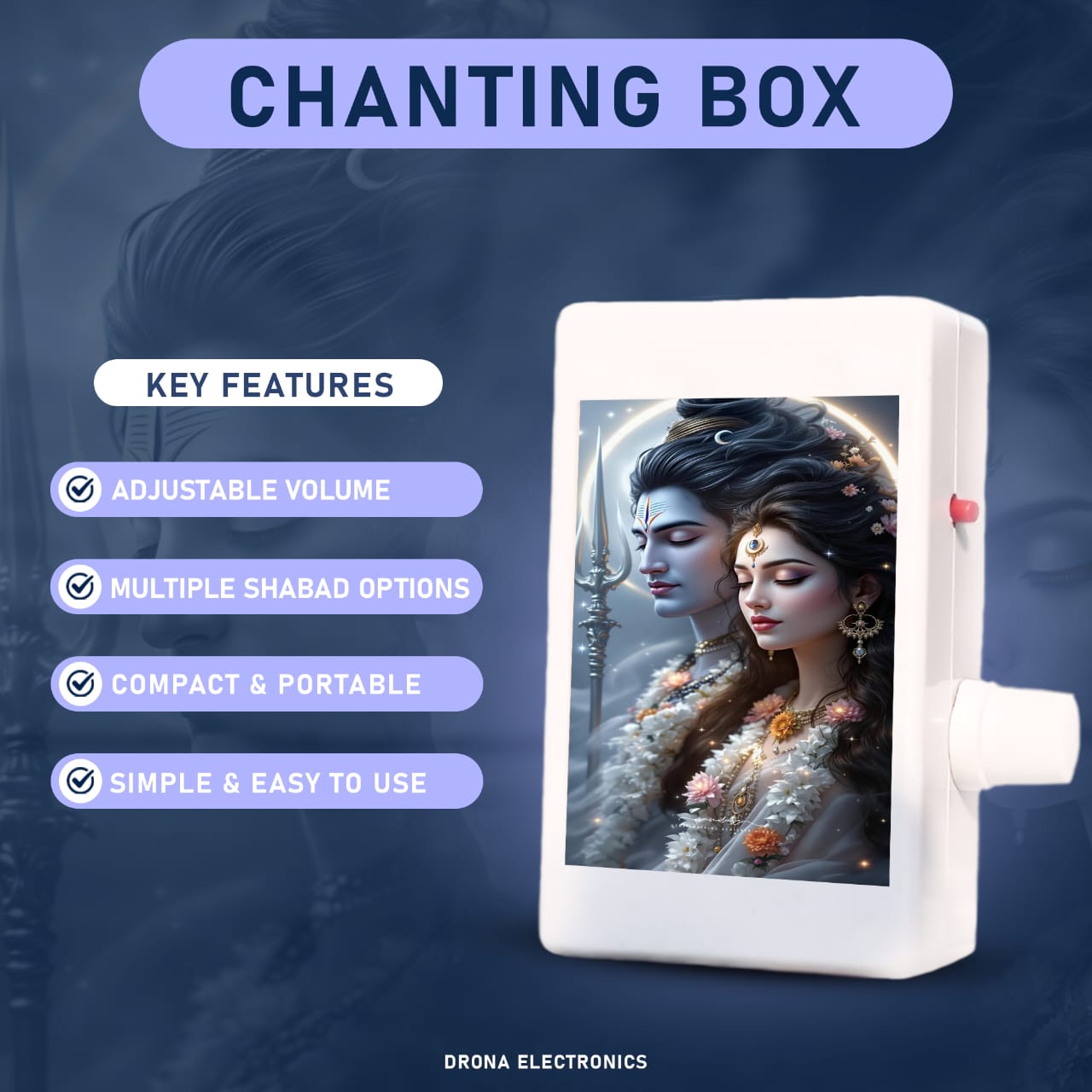 35-in-1 Digital Mantra Chanting Device – With Speaker
