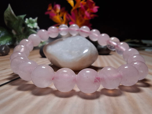 Rose Quartz Love & Relationship Bracelet | Attraction, Healing & Heart Connection