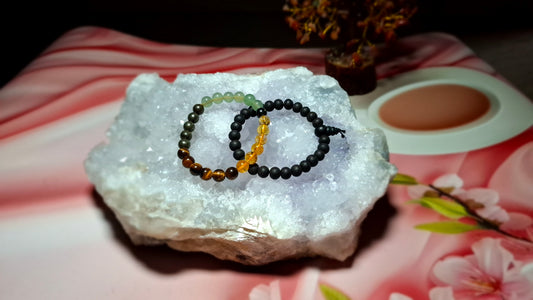 Money Magnet Bracelet + Karungali Mala Bracelet Combo | Attract Wealth, Prosperity & Positive Energy