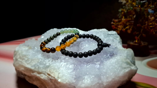 Money Magnet Bracelet + Karungali Mala Bracelet Combo | Attract Wealth, Prosperity & Positive Energy