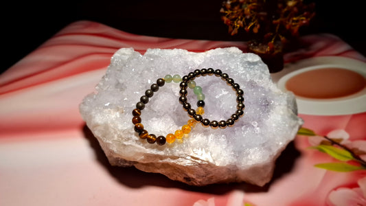 Money Magnet Bracelet + Golden Pyrite Bracelet – BUY 1 GET 1 Combo Offer
