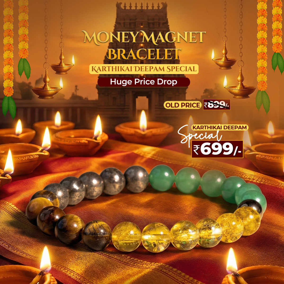 Money Magnet Bracelet – Financial Growth, Luck & Success