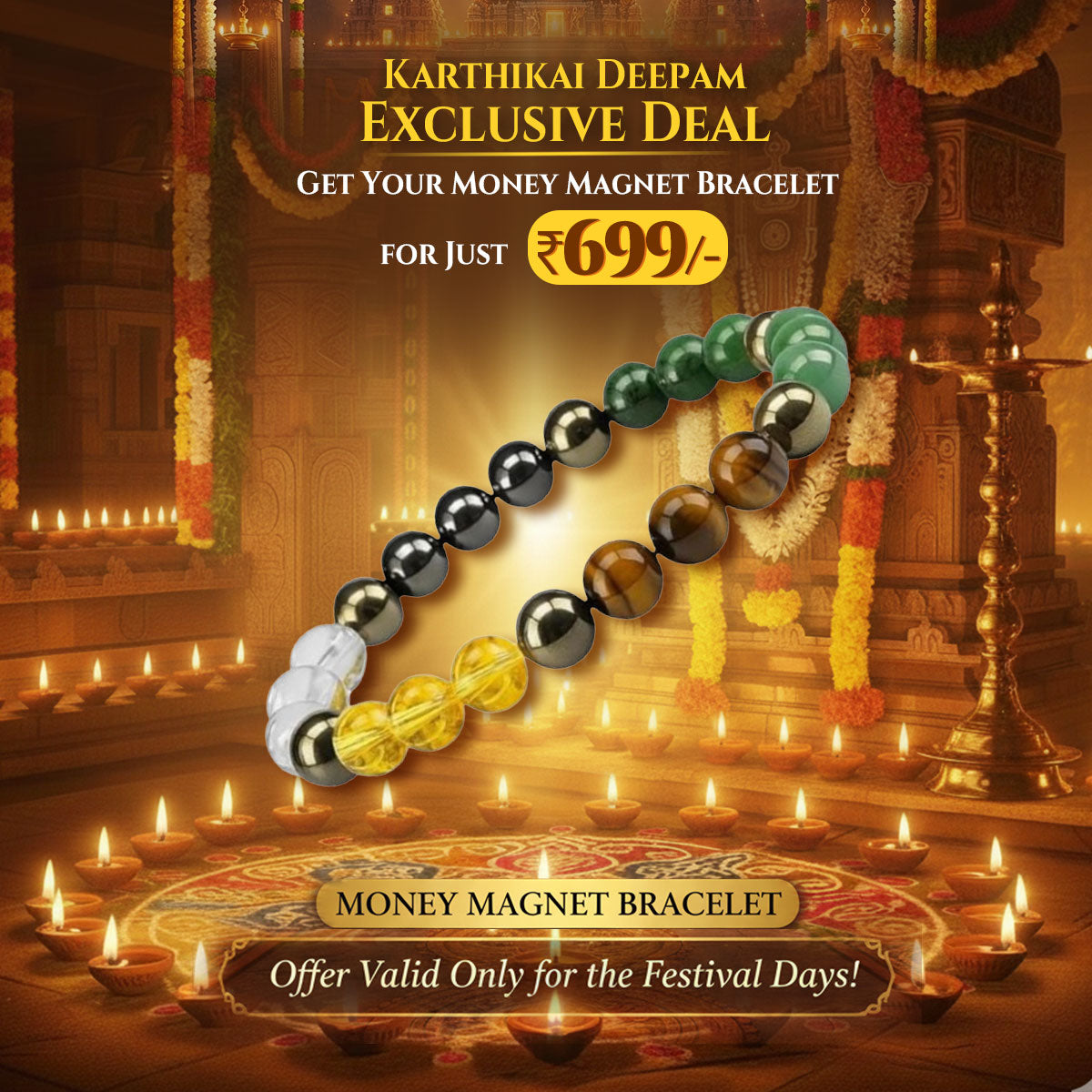 Money Magnet Bracelet – Financial Growth, Luck & Success