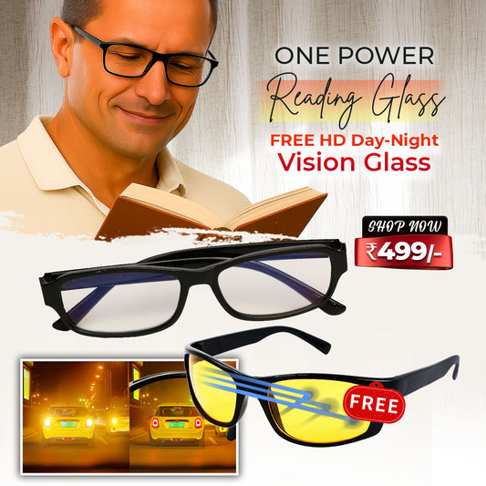 One Power Reading Glass With Free HD Night Vision Glass Buy 1 Get 1 Free