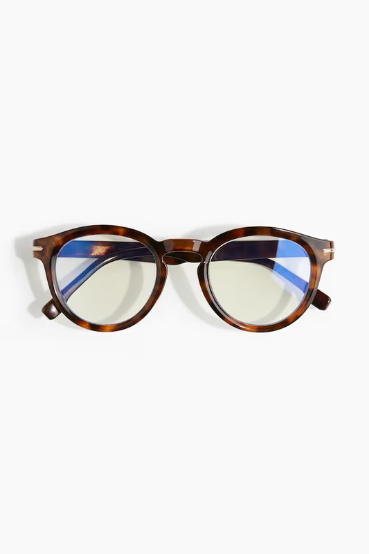 Blue Light Blocking Glasses – Beige Tortoiseshell Pattern (Men)